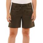 St. John's Bay Sjb Embroidered Cargo Short 5 Classic Fit Poplin Cargo Shorts