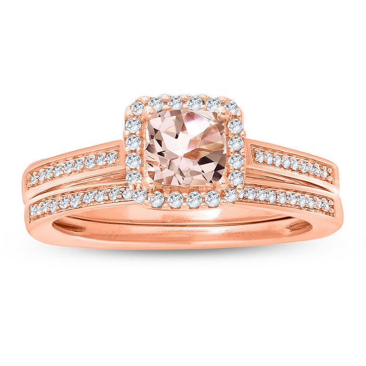 Womens 3/4 Ct. T.w. Multi Color Diamond 10k Gold Bridal Set
