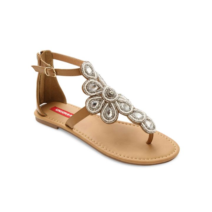 Unionbay Daisy Embellished Flat Sandals
