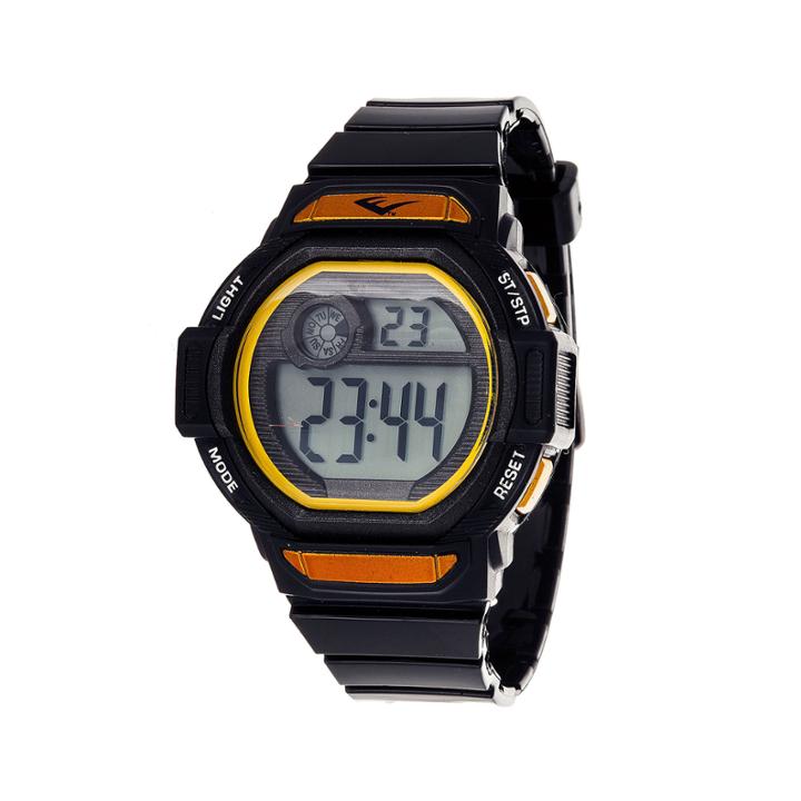 Everlast Black And Yellow Digital Strap Watch