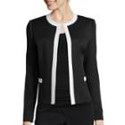 Chelsea Rose Long-sleeve Contrast Trim Jacket
