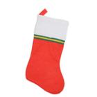 16.25 Traditional Red And White Christmas Stocking With Ribbon Trim
