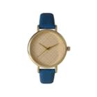 Olivia Pratt Womens Checkered Dial Royal Petite Leather Watch 14543