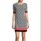 R & K Originals Short-sleeve Print Shift Dress
