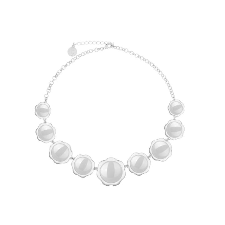 Liz Claiborne Womens White Collar Necklace