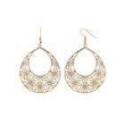 Decree Gold-tone Filigree Drop Earrings