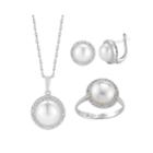 Cultured Freshwater Pearl And Genuine Topaz 3-pc. Jewelry Set