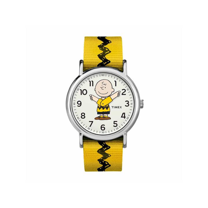 Timex Weekender Peanuts Peanuts Unisex Yellow Strap Watch-tw2r41100jt