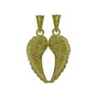 10k Yellow Gold Double Angel Wings Charm