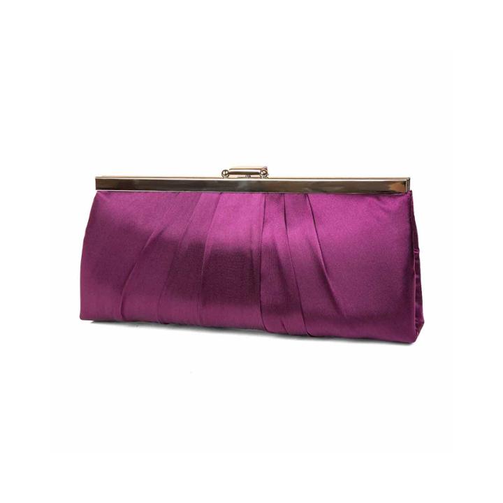 Gunne Sax Pleats To Meet You Satin Clutch