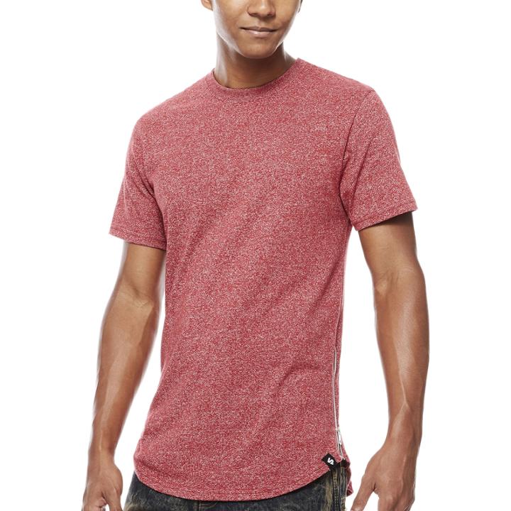 Southpole Side Zip Crew Neck T-shirt