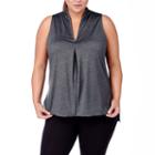 Rainbeau Curves Soma Tank With Shawl Collar - Plus