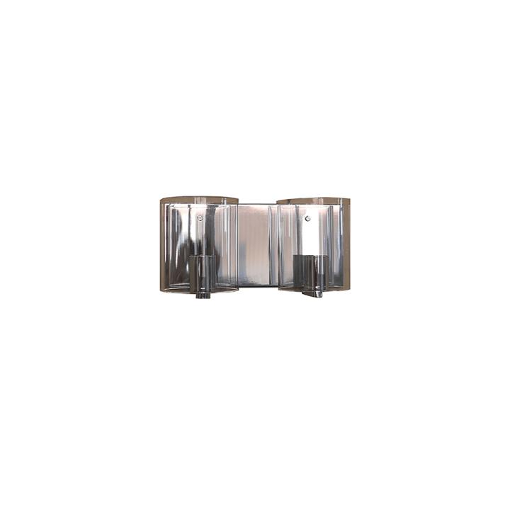 Hudson 2-light Chrome Bath Vanity