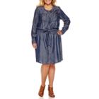 Liz Claiborne Long Sleeve Shirt Dress