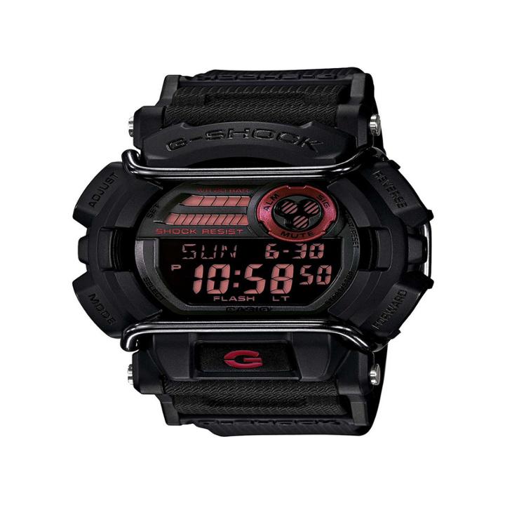 Casio G- Shock Mens Black And Red Strap Watch Gd400-1