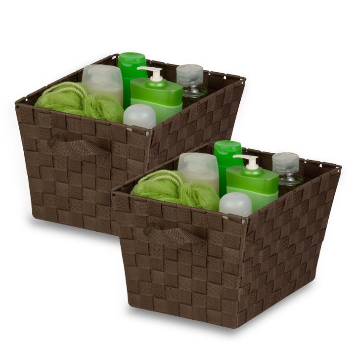 Honey-can-do 2-pc Small Woven Strap Tote