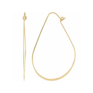 Bleu Nyc Wire Oval Hoop Earrings