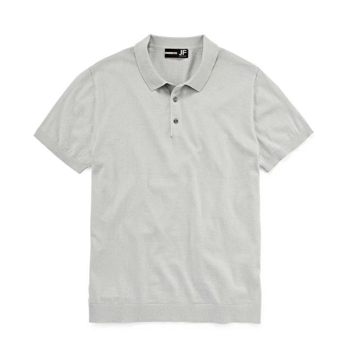 Jf J.ferrar Jf Casualization Short Sleeve Woven Polo Shirt