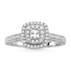 I Said Yes&trade; 3/8 Ct. T.w. Diamond & Lab-created Blue Sapphire Vintage-style Ring