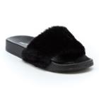 Union Bay Fuzzy Womens Flat Sandals