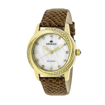 Empress Unisex Brown Strap Watch-empem1005