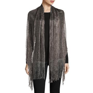 Metallic Net Wrap Scarf
