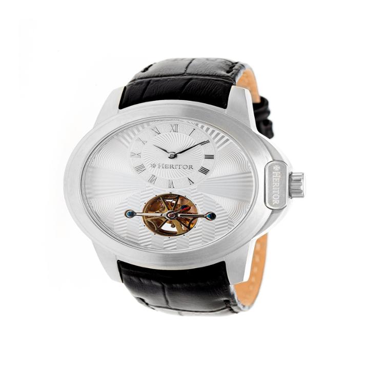 Heritor Mens Black Strap Watch-herhr4201