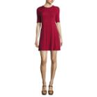 My Michelle 3/4 Sleeve A-line Dress-juniors
