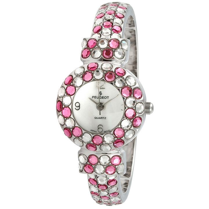 Peugeot Womens Silver Tone Bangle Watch-326rs
