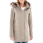 A.n.a Faux-fur Trim Hood Wool-blend Coat - Tall