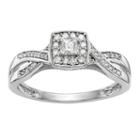 Promise My Love Womens 1/3 Ct. T.w. Genuine Multi-shape White Diamond 14k Gold Promise Ring