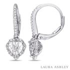 Laura Ashley 1/2 Ct. T.w. White Diamond Sterling Silver Drop Earrings