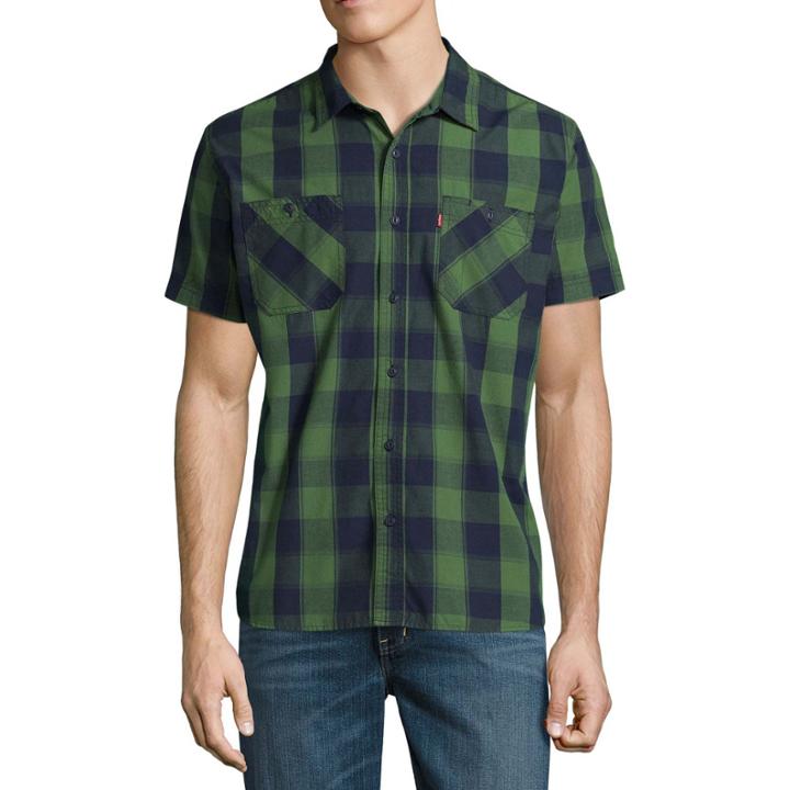 Levi's Short Sleeve Plaid Button-front Shirt