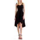 Mercer & Blush Sleeveless High-low Scuba Fit-and-flare Dress