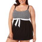 Robby Len By Longitude Medallion Swim Dress Plus