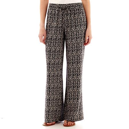 Per Se Print Palazzo Pants - Petite