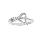 1/10 Ct. T.w. Diamond Sterling Silver Heart Promise Ring
