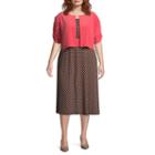 Danny & Nicole Short Sleeve Jacket Dress-plus
