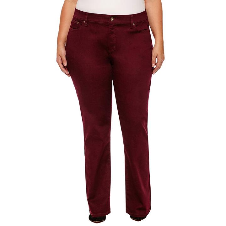 St. John's Bay Straight Leg Jeans-plus