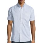 Lee Short-sleeve Comfort Poplin Button-front Shirt