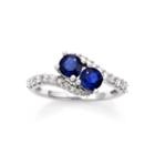 Womens 3/8 Ct. T.w. Blue Sapphire 14k Gold Cocktail Ring