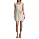 By & By Sleeveless Dots Fit & Flare Dress-juniors