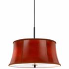 Wooten Heights 14.5 Inch Metal Pendant In Leatherette Finish