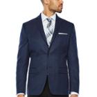 Collection By Michael Strahan Blue Black Houndstooth Classic Fit Woven Sport Coat
