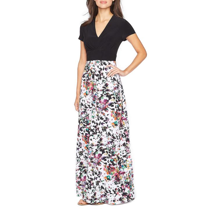 Be By Chetta B Short Sleeve Maxi Dress