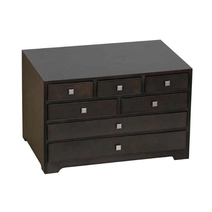 Jewelry Boxmele & Co. Wooden Jewelry Box In Mocha Finish