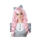 Pink Cosplay Doll Adult Wig W Dress Up Costume Unisex