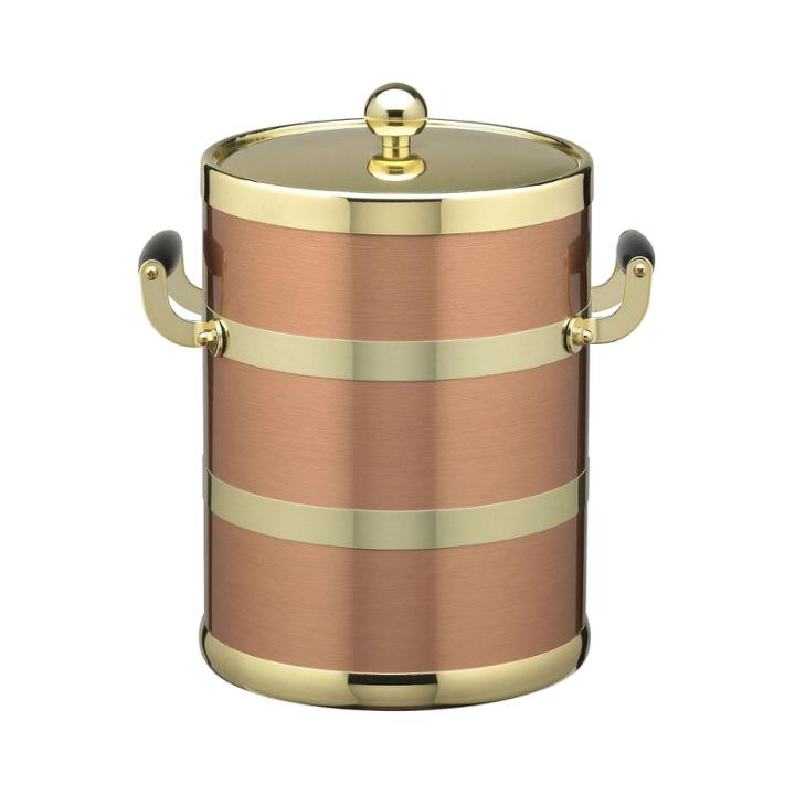 Kraftware 5-qt. Copper And Brass Ice Bucket