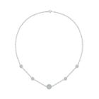 Womens 1 Ct. T.w. Genuine White Diamond Sterling Silver Pendant Necklace