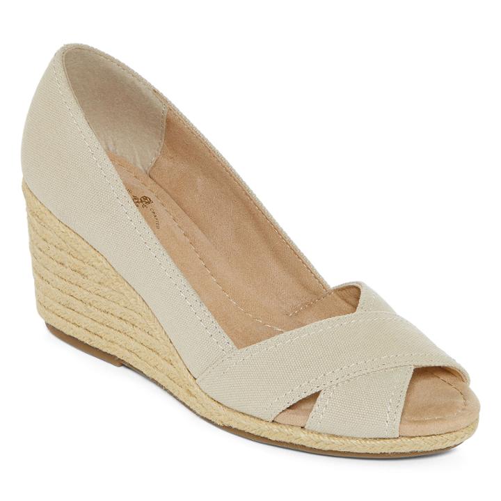 St. John's Bay Carlen Peep-toe Wedges